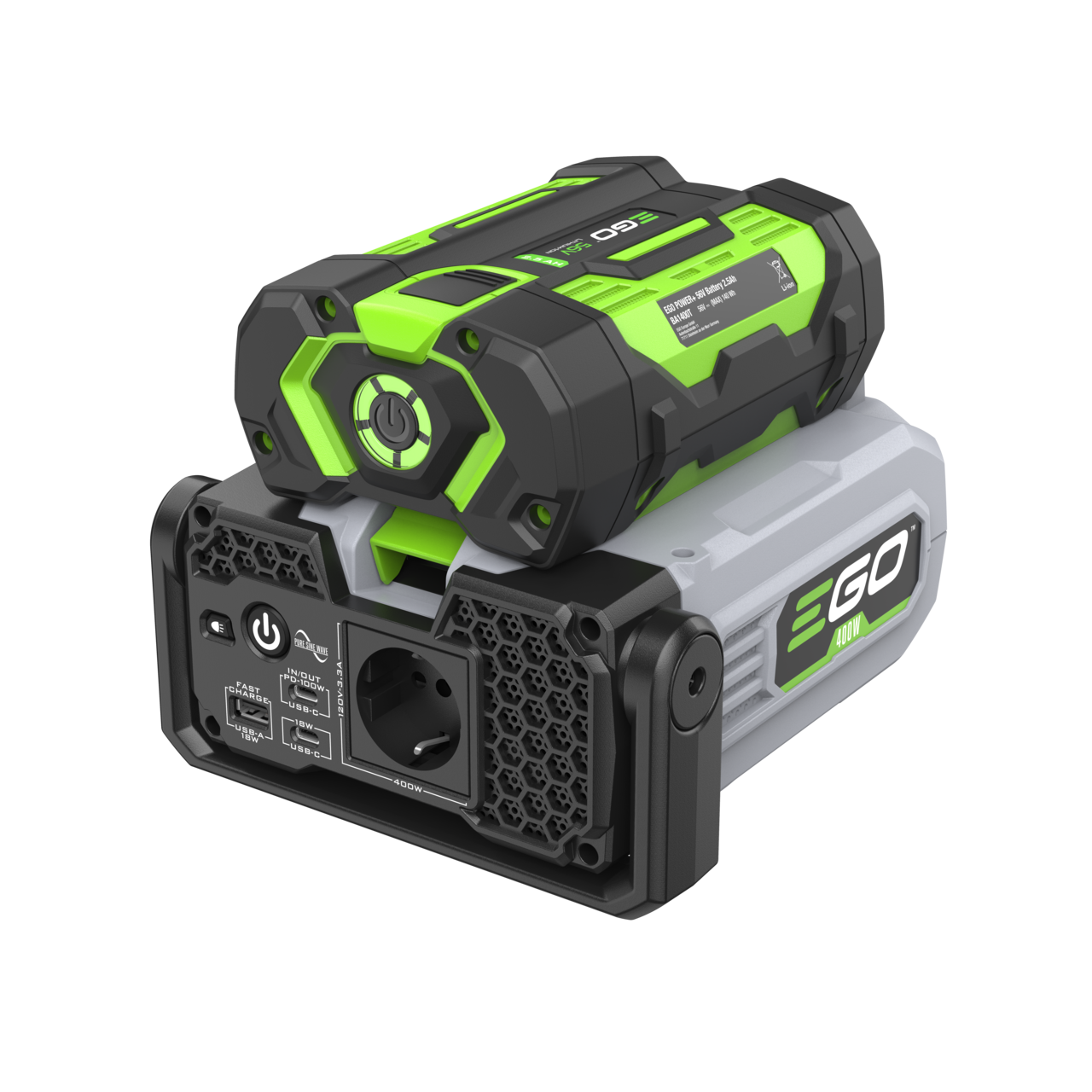 Ego PAD5001E Kit Nexus Escape Omvormer 400W (inkl. Akku und Ladegerät)