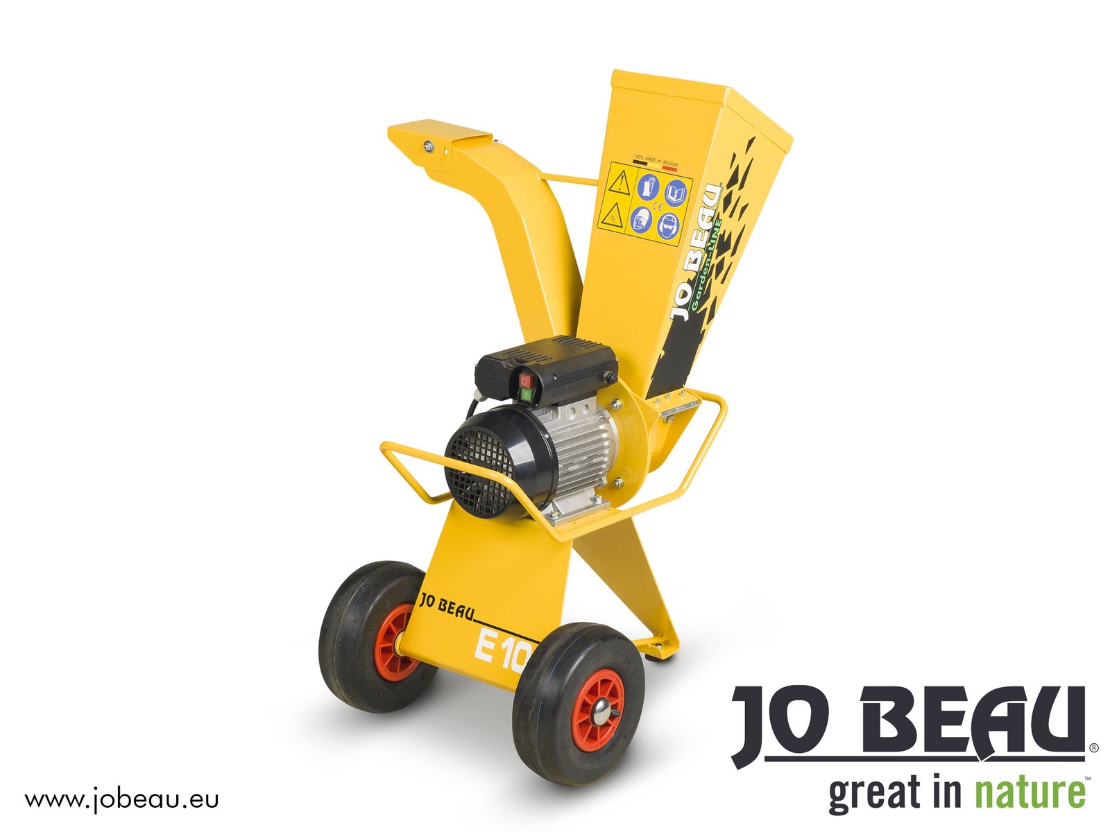 Jo Beau E100 Elektrische Häcksler / HoutSchredder 37mm