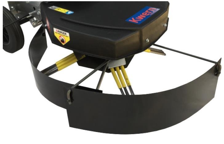 Kwern Greundbuster Unkrautbürstemachine Afschermkap dubbel